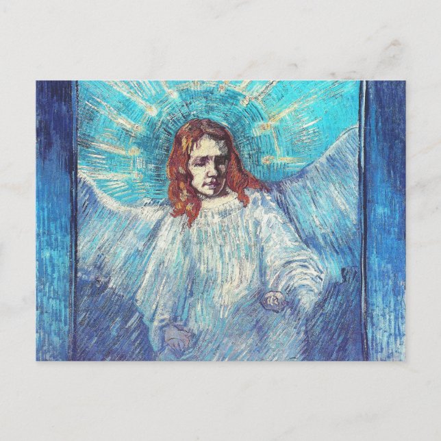 Angel efter Rembrandt Van Gogh Fine Art Vykort (Framsida)