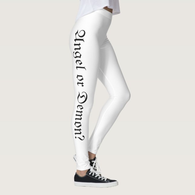 Ängel eller demon Heltryckta Leggings (Höger)