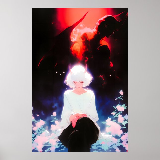 Angel eller Djävulen Art Poster (Framsidan)