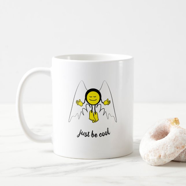 Angel Emoji Kaffemugg (Med munk)