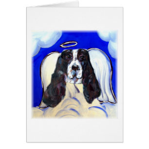 Ängel Engelsk Springer Spaniel Hälsningskort