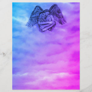 Angel Eros i Kärlek Brevhuvud