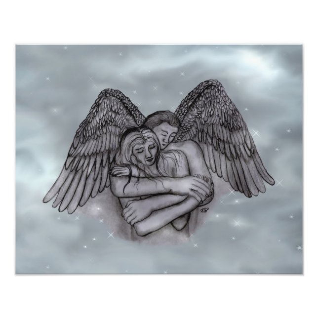 Angel Eros i Kärlek Fototryck (Framsidan)