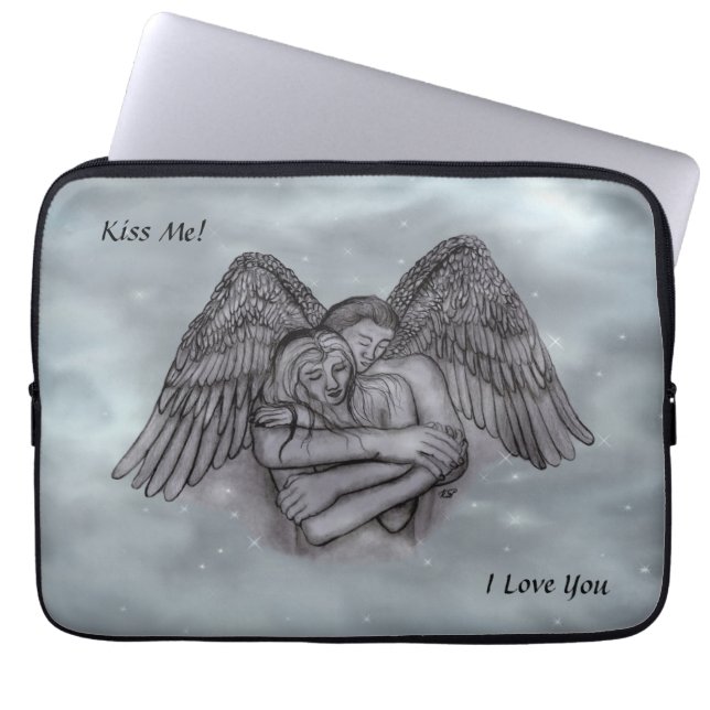 Angel Eros i Kärlek Laptop Fodral (Framsidan)