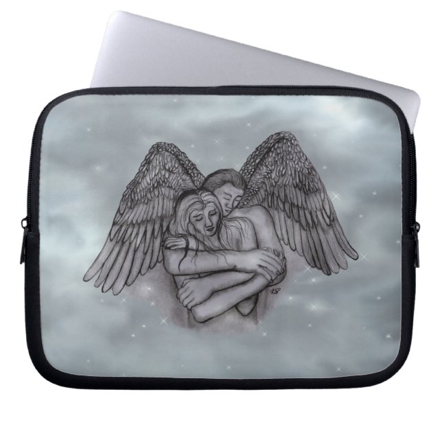 Angel Eros i Kärlek Laptop Fodral (Framsidan)