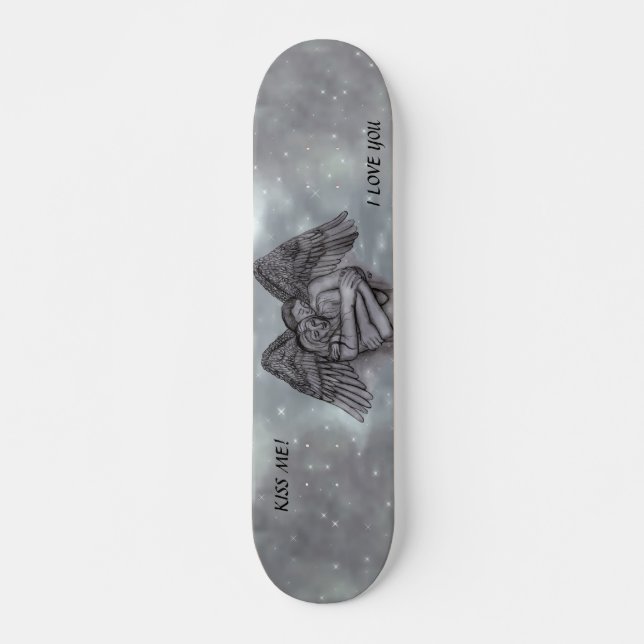 Angel Eros i Kärlek Mini Skateboard Bräda 18,5 Cm (Framsida)