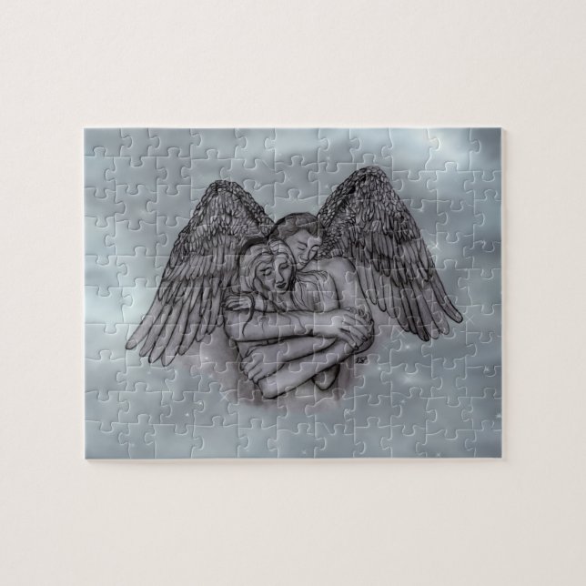 Angel Eros i Kärlek Pussel (Horisontell)