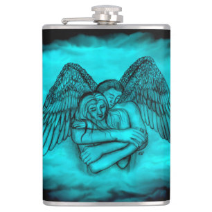 Angel Eros i Kärlek, svart och grönt Fickplunta