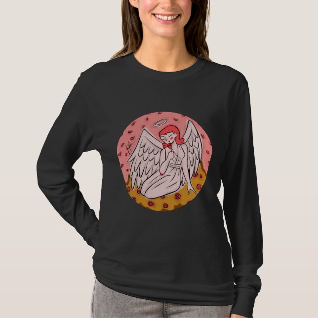 Angel Esther Women's Långärmad T Shirt (Framsida)