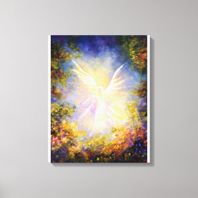 "Angel fallande" Guardian ängel sjunker. Canvastryck (Framsida)