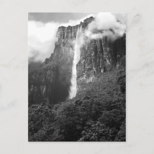Angel Falls in Black & White Vykort