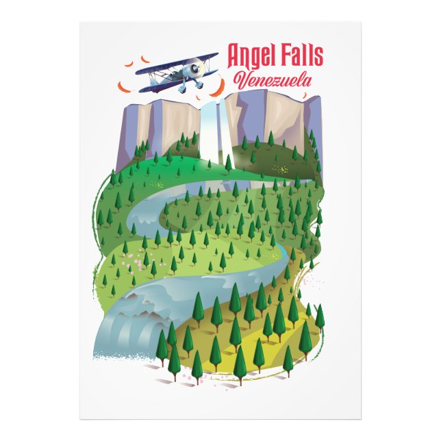 Angel Falls Venezuela Fototryck (Framsidan)