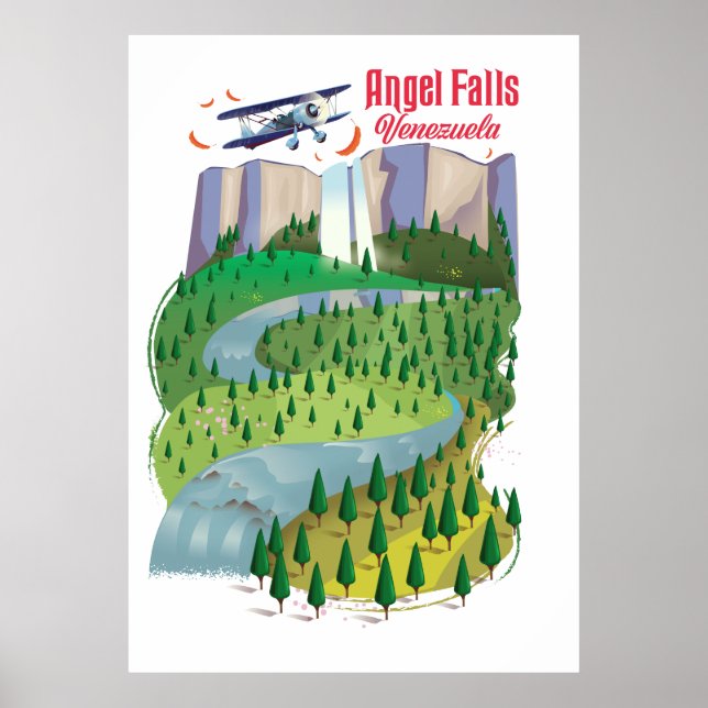 Angel Falls Venezuela Poster (Framsidan)
