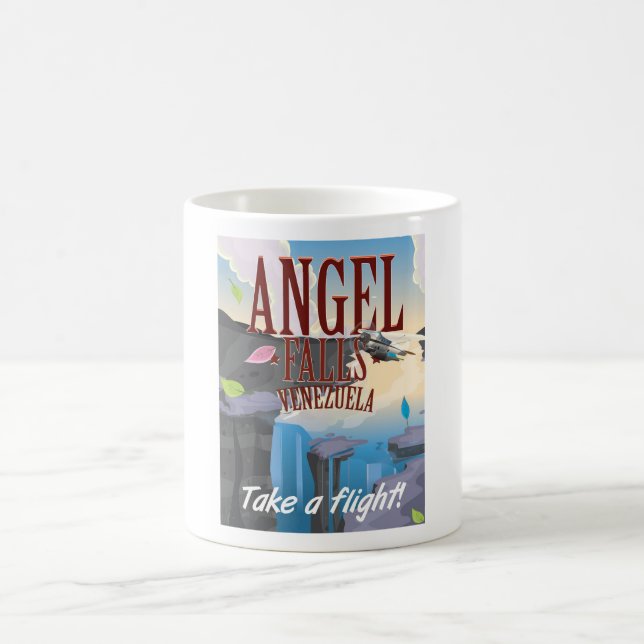 Angel Falls Venezuela Resa affisch Kaffemugg (Center)