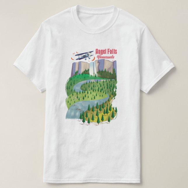 Angel Falls Venezuela T Shirt (Design framsida)