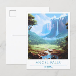 Angel Falls Venezuela Travel Vykort