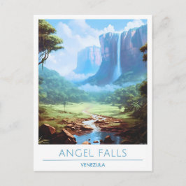 Angel Falls Venezuela Travel Vykort
