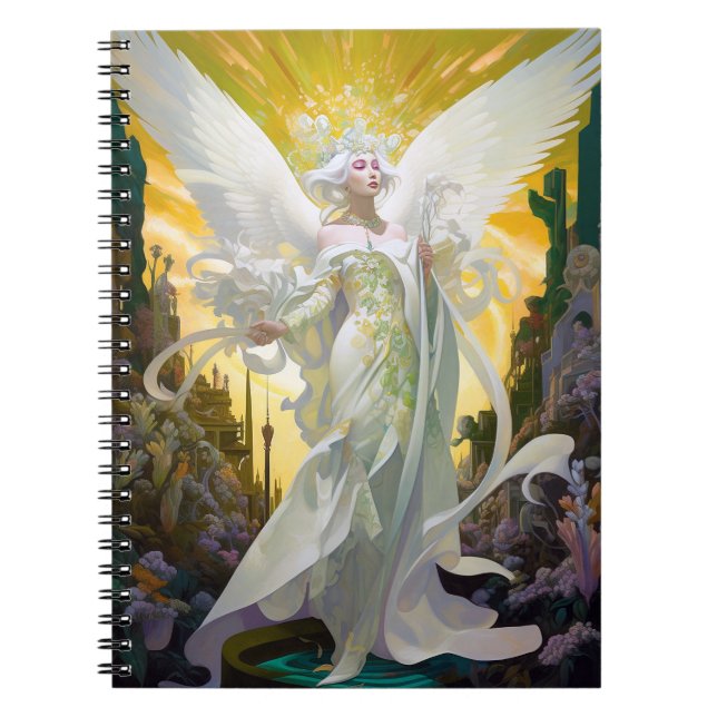 Angel Fantasy Art Anteckningsbok (Framsidan)