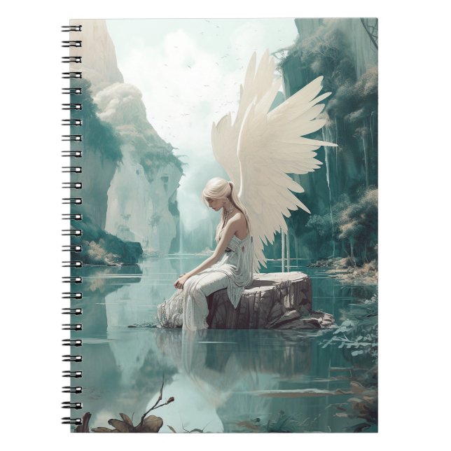 Angel Fantasy Art Anteckningsbok (Framsidan)