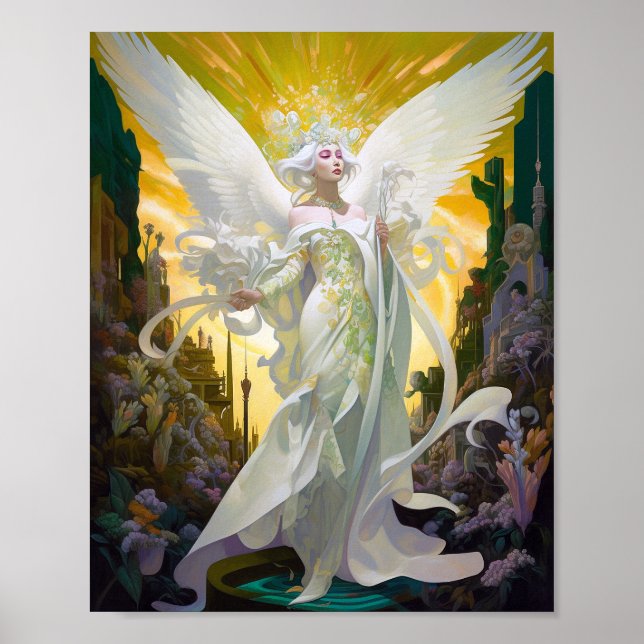 Angel Fantasy Art Poster (Framsidan)