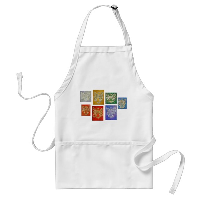 Angel Färg Series Paintings Apron Förkläde (Framsidan)