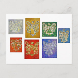 Angel Färg Series Paintings-vykort Vykort