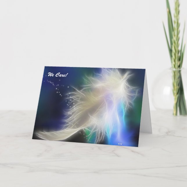 Angel Feather and Stars Card Kort (Framsida)