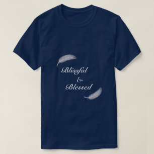 Angel Feather Blissful & Blating Zen Blue T-shirt