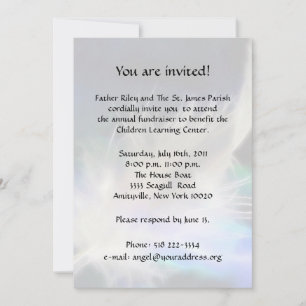 Angel Feather Fundraiser Inbjudningar