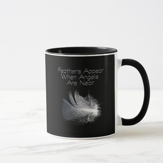 Angel Feather Motivational Quote Mugg (Höger)
