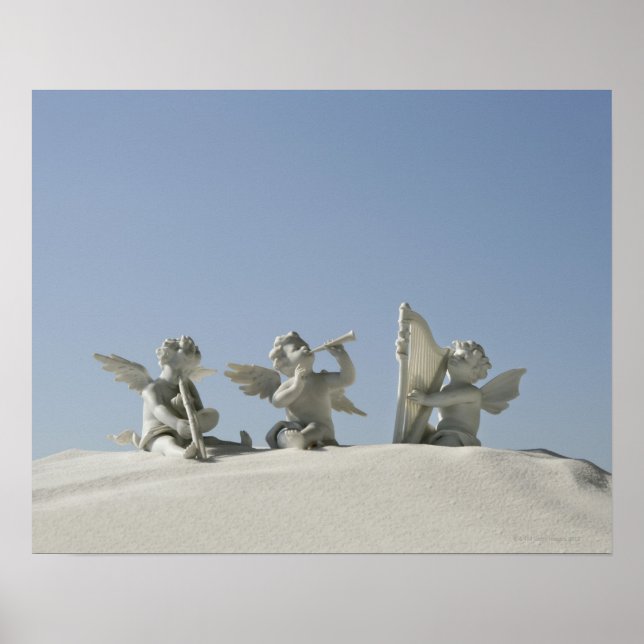 Angel figurines med musikinstrument på poster (Framsidan)