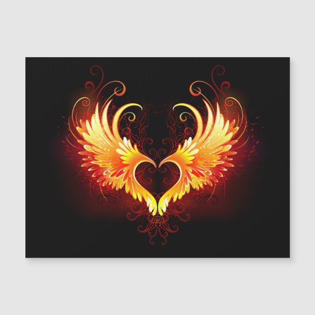 Angel Fire Heart med Vingar (Framsida)