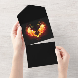 Angel Fire Heart med Vingar