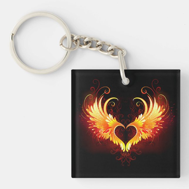 Angel Fire Heart med Vingar (Framsidan)