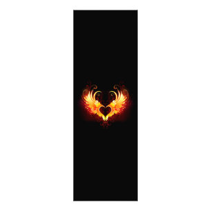 Angel Fire Heart med Vingar Fototryck