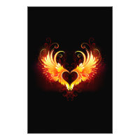 Angel Fire Heart med Vingar