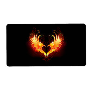 Angel Fire Heart med Vingar Fraktsedel
