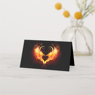 Angel Fire Heart med Vingar Lojalitetskort