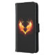 Angel Fire Heart med Vingar Plånboksfodral För Samsung Galaxy S5 (Vänster)
