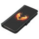 Angel Fire Heart med Vingar Plånboksfodral För Samsung Galaxy S5 (Botten)