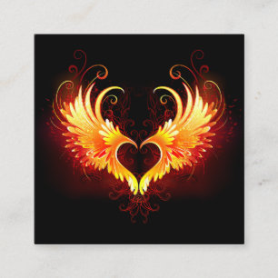 Angel Fire Heart med Vingar Rabattkort