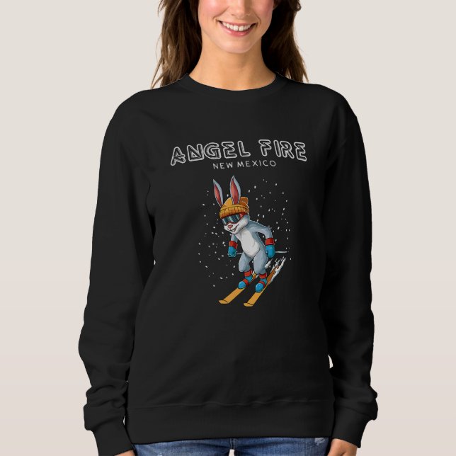 Angel Fire New mexico Ski Rabbit T Shirt (Framsida)
