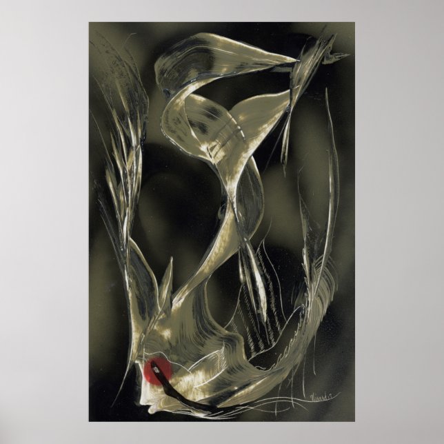 Angel Fish Abstrakt Poster (Framsidan)