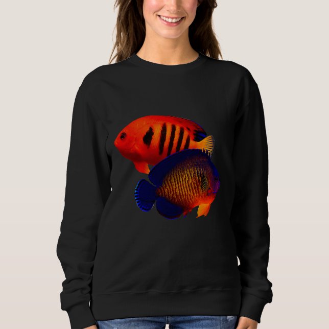 Angel Fish Coral Beauty Reef Saltwater Fish Tank T Shirt (Framsida)
