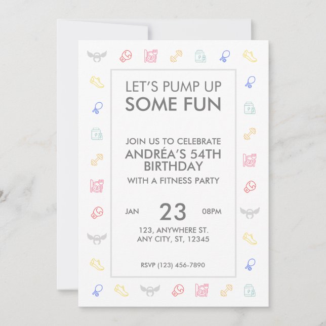 Angel Fitness Samarbete Inbjudningar (Framsida)