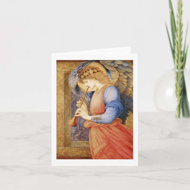 Angel Flageolet Note Card Helgkort (Framsida)