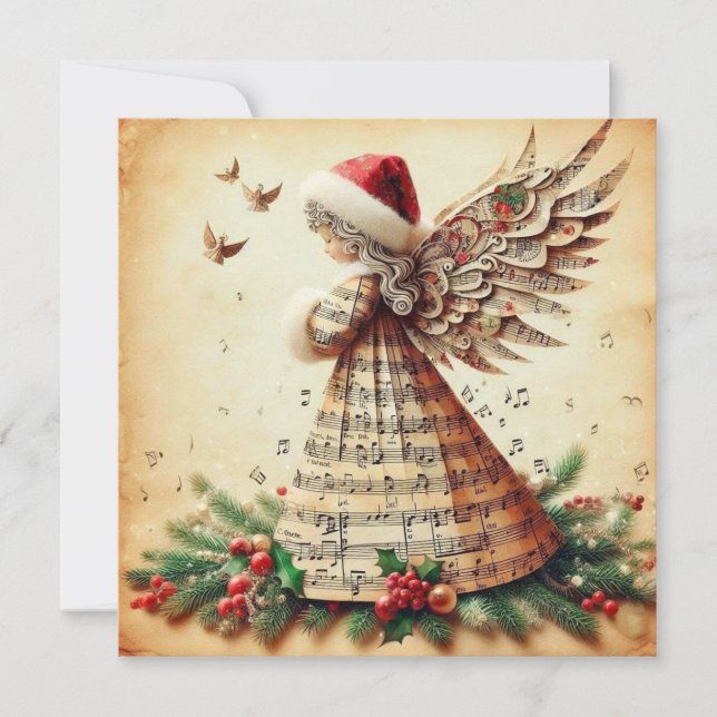 angel Flat Greeting Card Kort (Framsida)