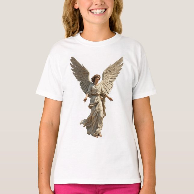 Ängel flickans t-shirt (Framsida)