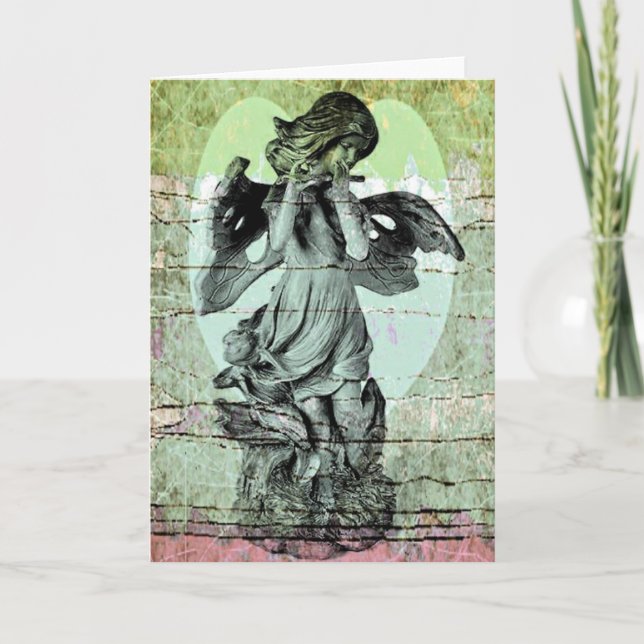 Angel Flute Tillfällen Greeting Card Tack Kort (Framsida)