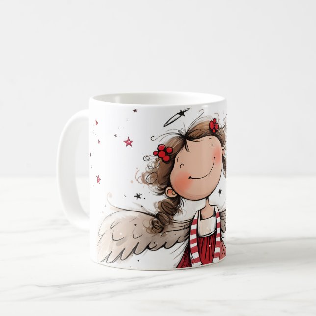 Ängel fniss  kaffemugg (Framsida vänster)
